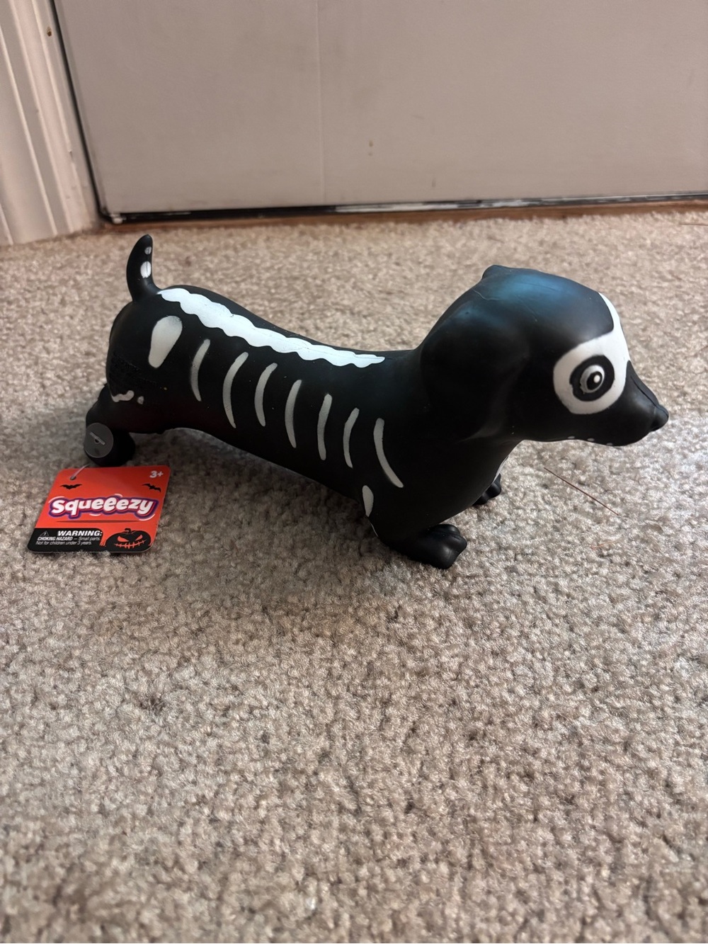 Sunny Days Squeezzy Halloween Skeleton Dog Squishy